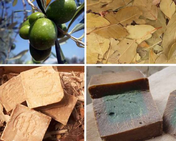 Olive and Bay leaf oils are the principle components of Aleppo soap.